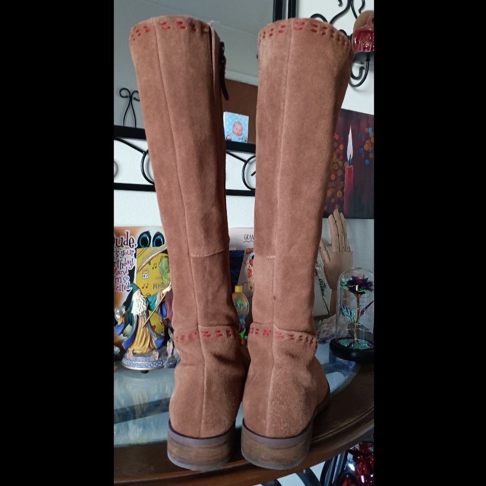 🖤 Nine West Vintage America Collection Leather Boots Take It Easy 8.5 Brown - Picture 5 of 15